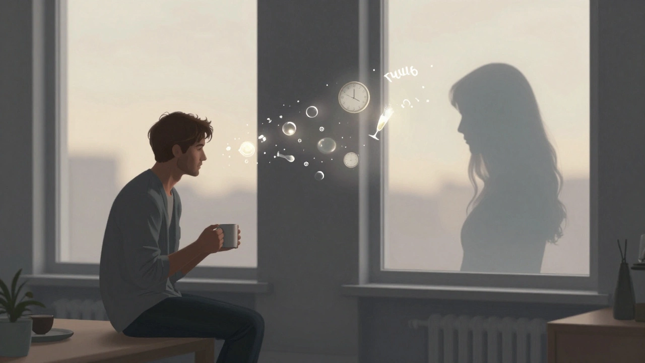 A man's reflection showing a ghostly presence beside him, symbolizing emotional connection and validation.